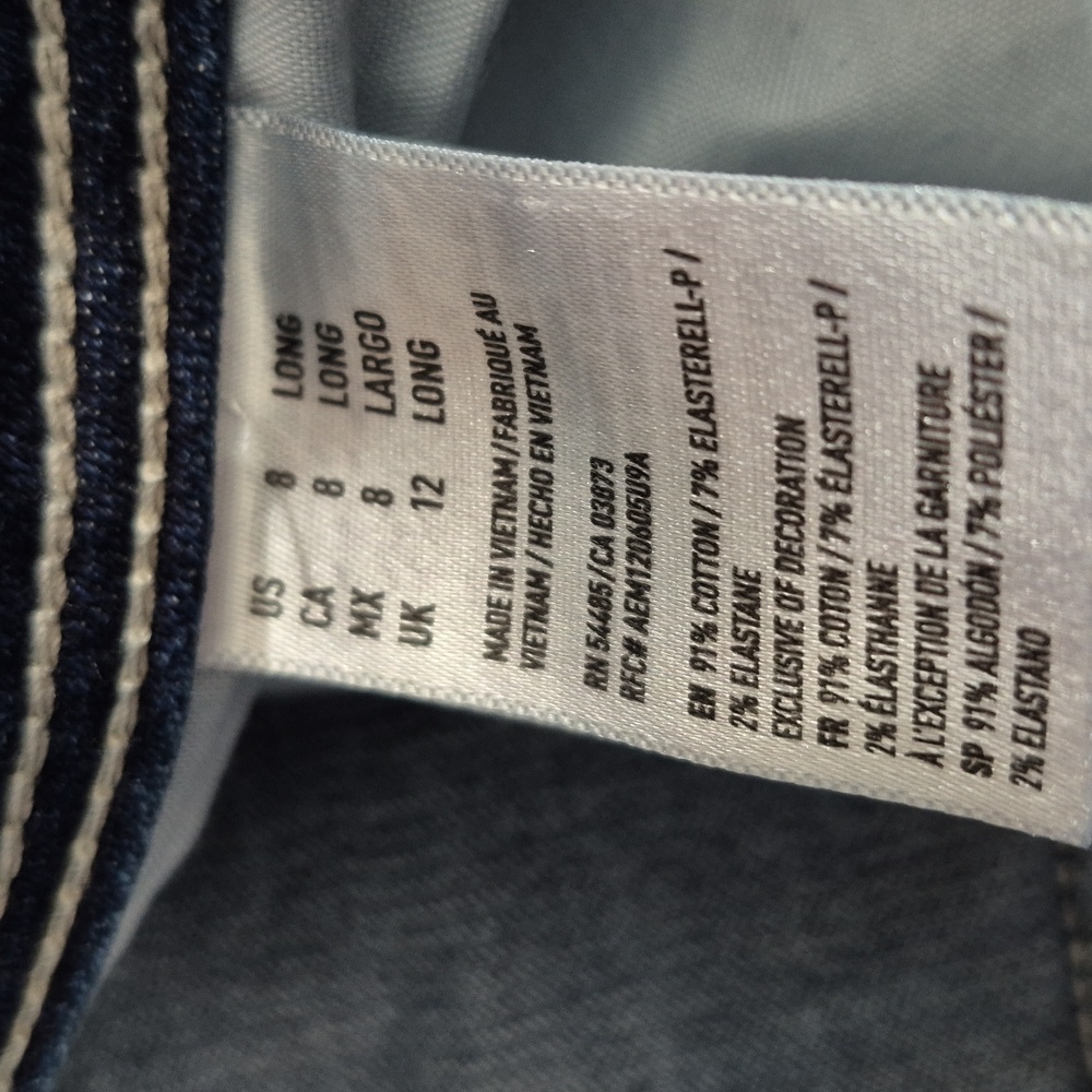 American Eagle Outfitters, Kick Boot, Womens Boot Cut Jeans, Size 8 Long. - Picture 12 of 14